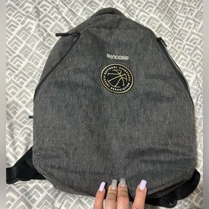 Used Incase backpack/Grey-has “National basketball players association” patch